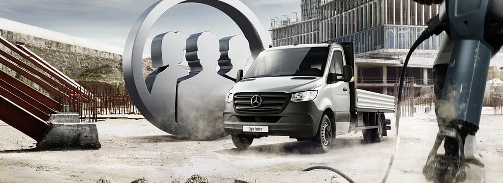 Mercedes-Benz Transportbilar Sprinter Flakbil Landrins Bil – 4