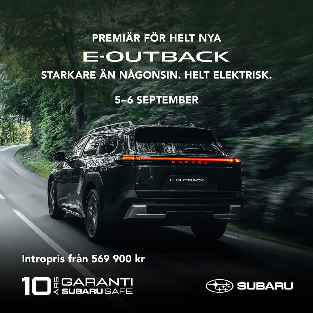 2026-09 Premiär (datum) helt nya E-Outback Intropris 1080x1080