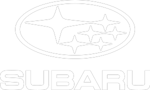 Subaru Logo Vit Stående