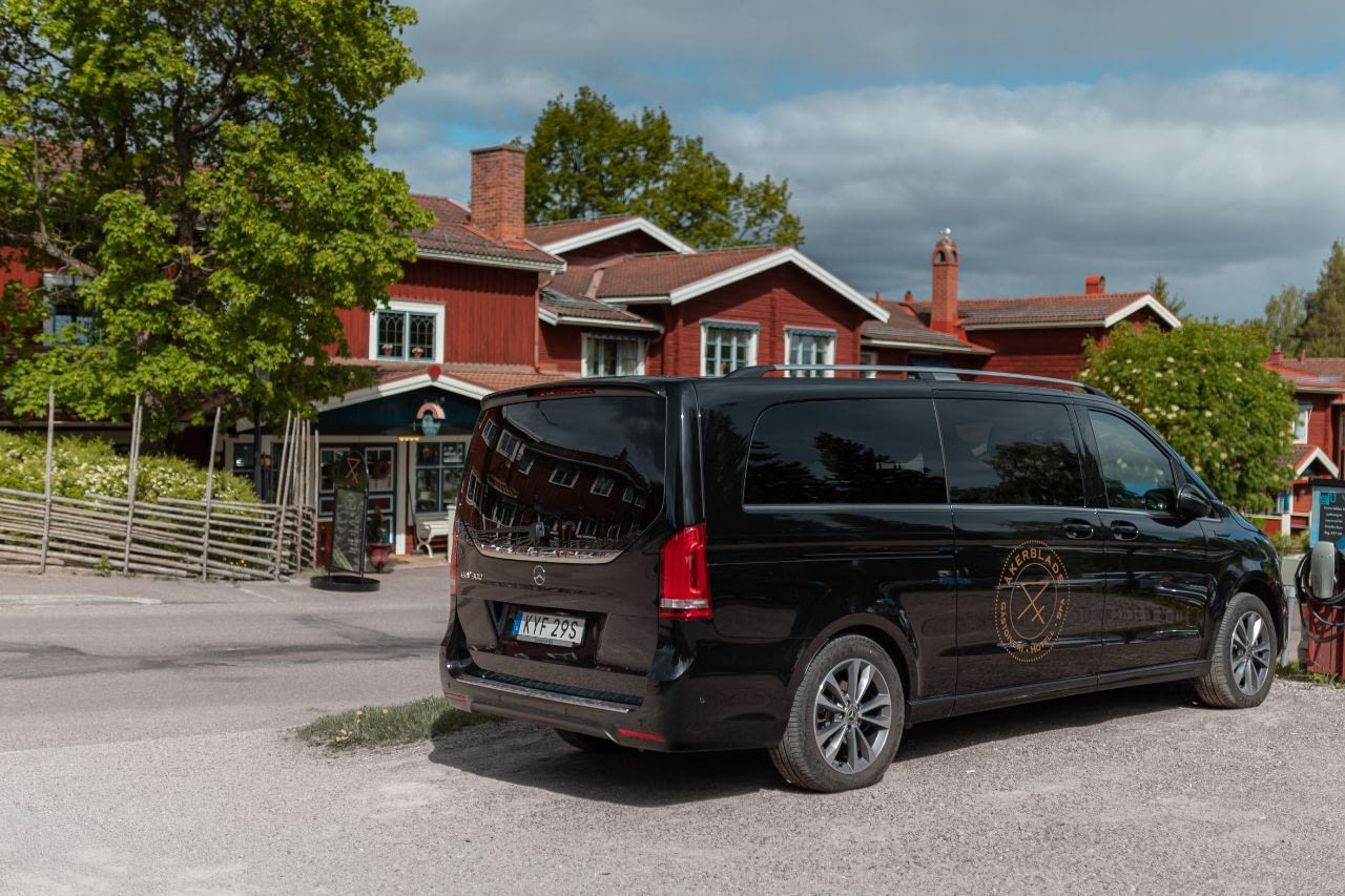 Åkerblads hotell Tällberg Mercedes-Benz EQV Eldriven Minibuss Landrins Bil 6 – 6